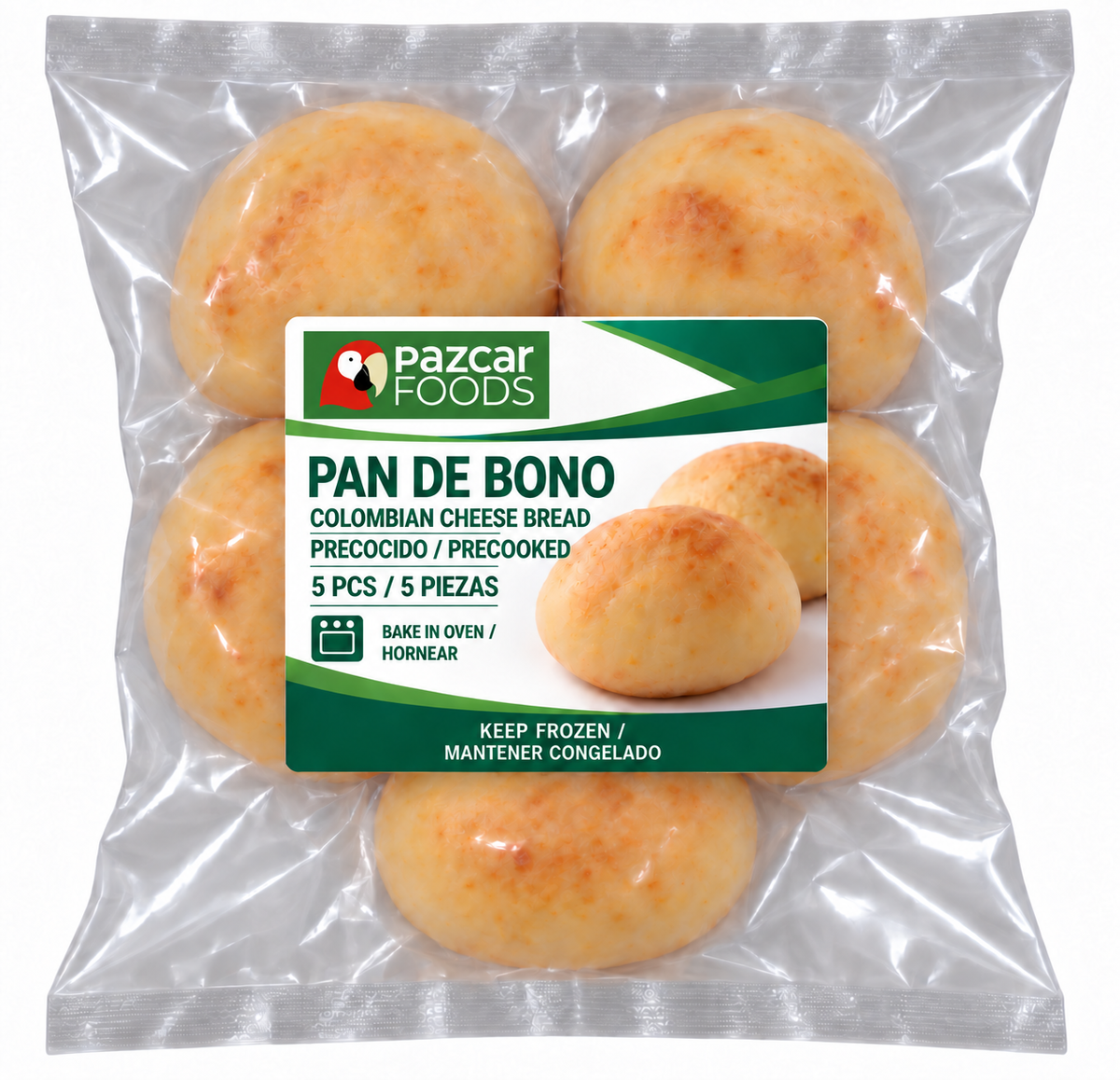 Pan de Bono (Colombian Cheese Bread) - 5 Pcs