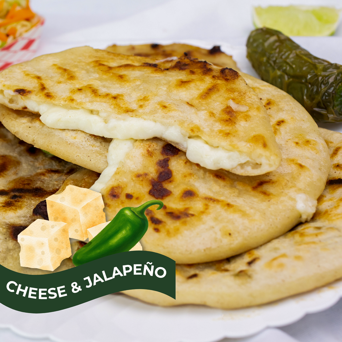 Cheese & Jalapeño Pupusas